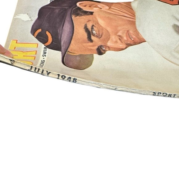 Sport Magazine July 1948 Ewell Blackwell Olsen Lou Boudreau MLB Schedule - Picture 2 of 11